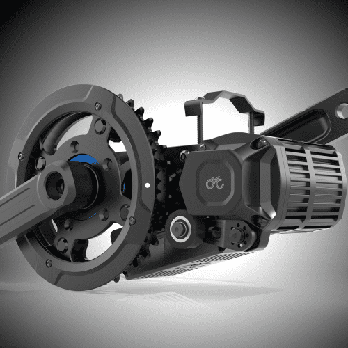 A black and white photo of an electric motor.