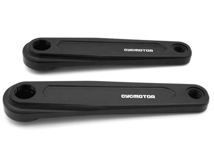 A pair of black handles with the word " echopotor ".